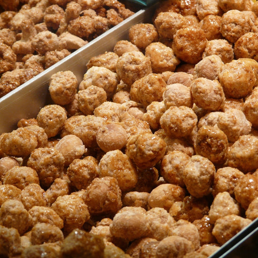 Karamelliseeritud makadaamiad - 500g