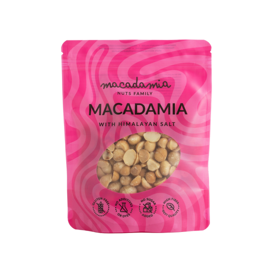 Röstitud makadaamiapähklid Himaalaja soolaga